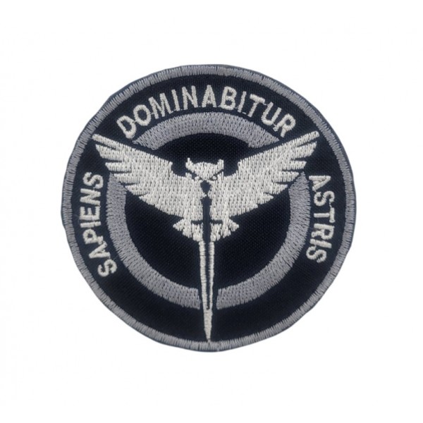 Шеврон Розвідка Sapiens Dominabitur Astris Чорний (розмір 8х8 см) - 3593401
