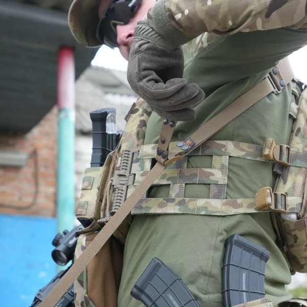 Ремінь збройовий 1/2-точковий Tyr Gen.II з додатковим кріпленням Ragnarog Койот - 3594257 Ремінь збройовий 1/2-точковий Tyr Gen.II з додатковим кріпленням Ragnarog Койот - 3594257