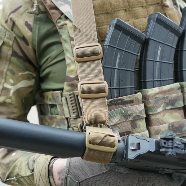 Ремінь збройовий 1/2-точковий Tyr Gen.II з додатковим кріпленням Ragnarog Койот - 3594257 Ремінь збройовий 1/2-точковий Tyr Gen.II з додатковим кріпленням Ragnarog Койот - 3594257