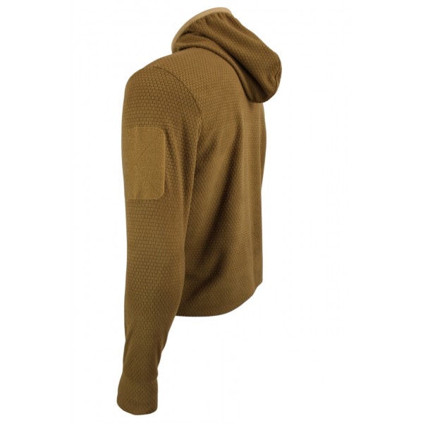 Кофта тактическая флисовая с капюшоном Grid Fleece Coyote Pancer - 3594270