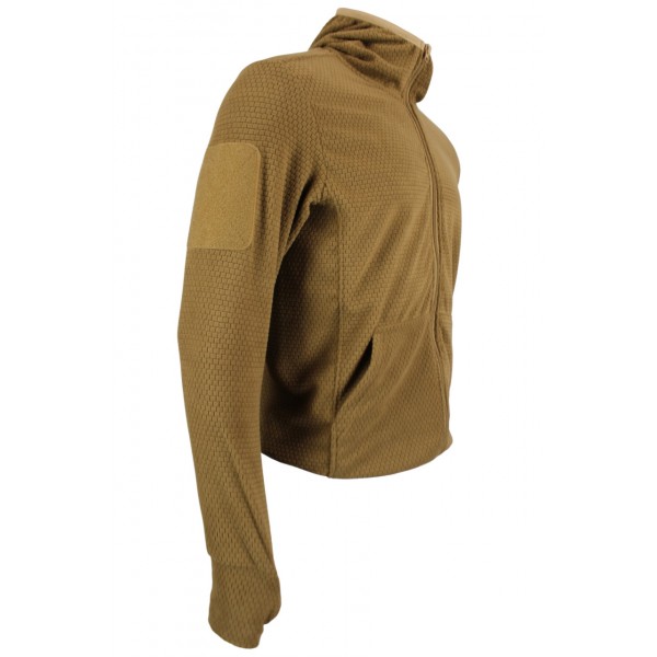 Кофта тактическая флисовая с капюшоном Grid Fleece Coyote Pancer - 3594270