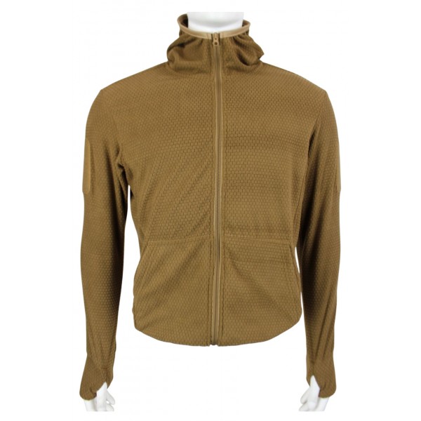 Кофта тактическая флисовая с капюшоном Grid Fleece Coyote Pancer - 3594270