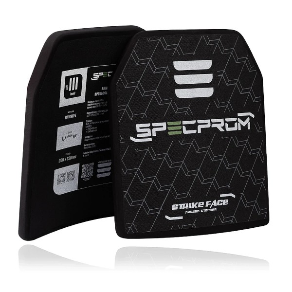 Комплект поліетиленових бронеплит SpecProm 3 клас захисту (вага 1.7 кг, розмір 26х33 см) - 3585351 Комплект поліетиленових бронеплит SpecProm 3 клас захисту (вага 1.7 кг, розмір 26х33 см) - 3585351