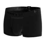 Мужские анатомические боксеры из хлопка с сеткой Anatomic Classic Light Black Series MAN's SET Черные