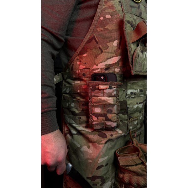Фартук-гриль тактический Cordura 500D на системе Molli (710х780 мм) East Gear Мультикам - 3594701