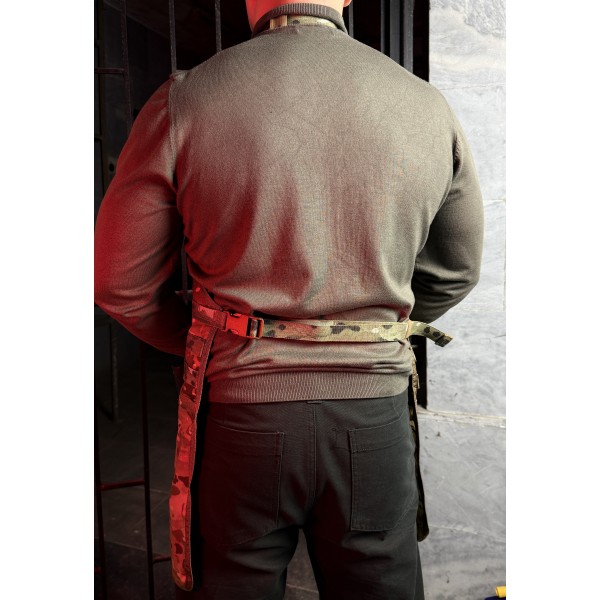 Фартук-гриль тактический Cordura 500D на системе Molli (710х780 мм) East Gear Мультикам - 3594701