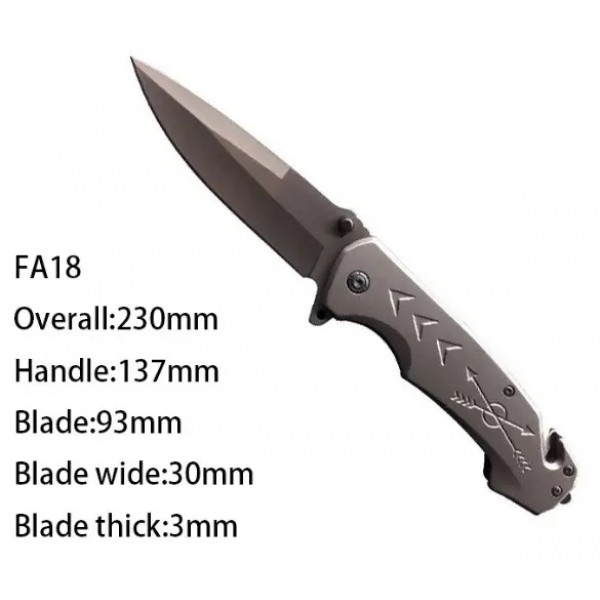 Нож складной Browning F38 Серый - 3595099 Нож складной Browning F38 Серый - 3595099