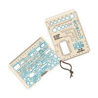 Линейка SET OF RULERS TS+M (BLUE BORDER) A6