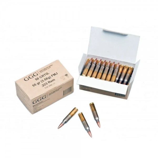Патрон охотничий нарезной GGG кал..223Rem 55g (3,6г.) FMJ - 3596640