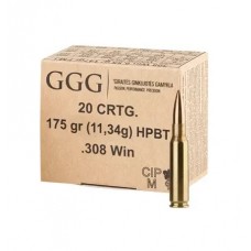 Патрон нарізний GGG k.308Win 175g HPBT