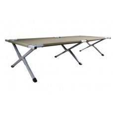 Ліжко складне сталеве US Style (190х65 см) з чохлом Mil-Tec Німеччина Олива