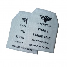 Комплект титано-керамических бронеплит Hyperion Safari Defense, 6 класс, вес 3,5кг, 250х300 мм, выдерживают попадание очередями.