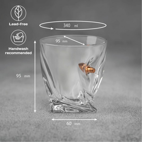 Склянка кришталева з кулею VSKLO - 3597170 Склянка кришталева з кулею VSKLO - 3597170