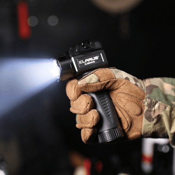 Ліхтарик тактичний вертикальний з передньою рукояткою Klarus GL5 Black - 3597241