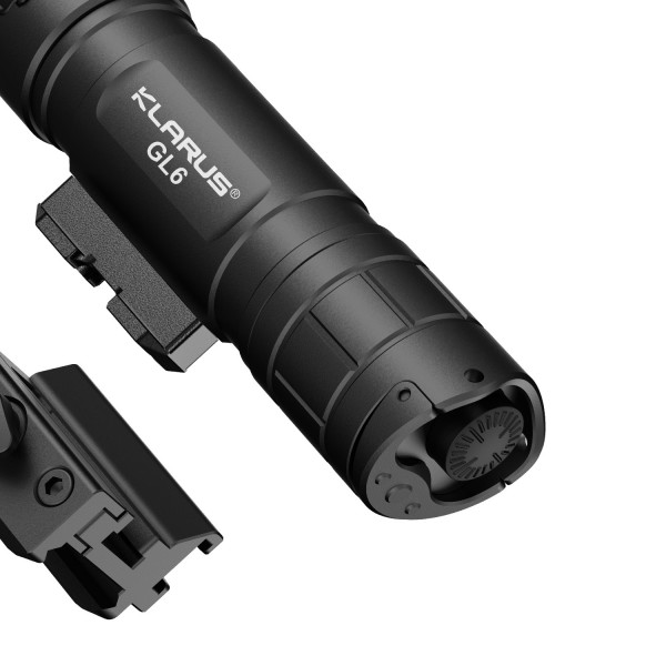 Ліхтар для зброї на рейці із зеленим лазером Klarus GL6 Black - 3597243
