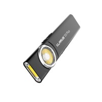 Фонарик ультратонкий EDC с двойным переключателем и тройным освещением Klarus E5 PLUS Black