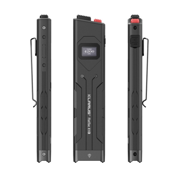 Ліхтарик ультратонкий тактичний FlatTac X1E-V3 Klarus Black - 3597250