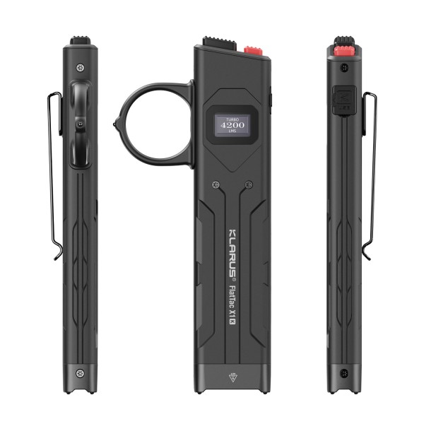Ліхтарик ультратонкий тактичний FlatTac X1E-V3 Klarus Black - 3597250