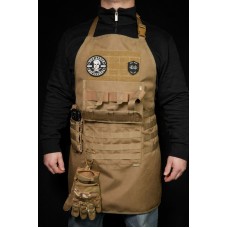 Фартух-гриль тактичний Cordura 500D на системі Molli (710х780 мм) East Gear Койот