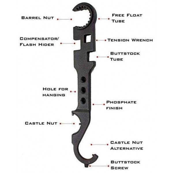 Ключ X-GUN Armorer's Wrench для AR15/M4 - 3597780 Ключ X-GUN Armorer's Wrench для AR15/M4 - 3597780