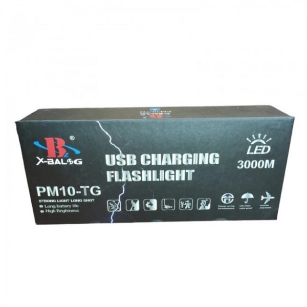 Ліхтар акумуляторний ручний з червоним і білим світлом WL 1485 BL-G65-1 Dark green - 3597865