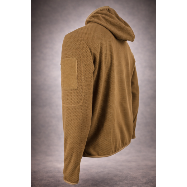 Кофта тактическая флисовая с капюшоном Fred Fleece Coyote Pancer - 3594396
