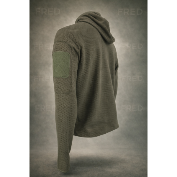 Кофта тактическая флисовая с капюшоном Fred Olive Pancer - 3593422 Кофта тактическая флисовая с капюшоном Fred Olive Pancer - 3593422