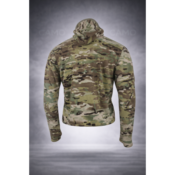 Кофта тактическая флисовая с капюшоном Grid Fleece Multicam Pancer - 3593323