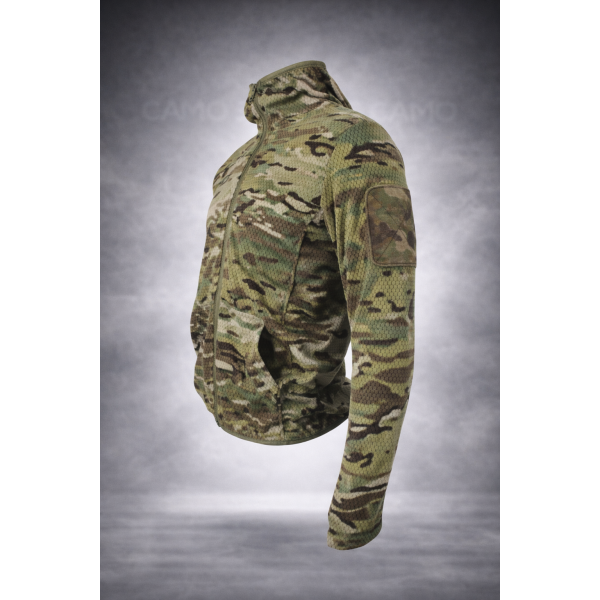Кофта тактическая флисовая с капюшоном Grid Fleece Multicam Pancer - 3593323