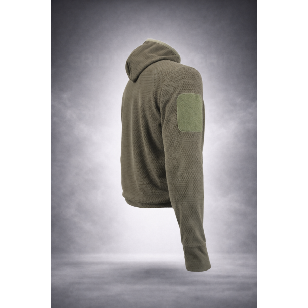 Кофта тактическая флисовая с капюшоном Grid Fleece Olive Pancer - 3593308