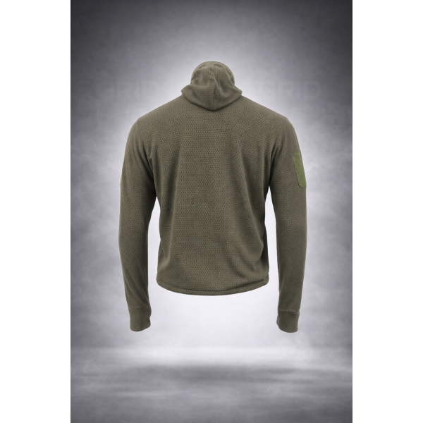 Кофта тактическая флисовая с капюшоном Grid Fleece Olive Pancer - 3593308