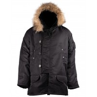 Парка зимняя базовая Аляска N3B Mil-Tec Германия Черная