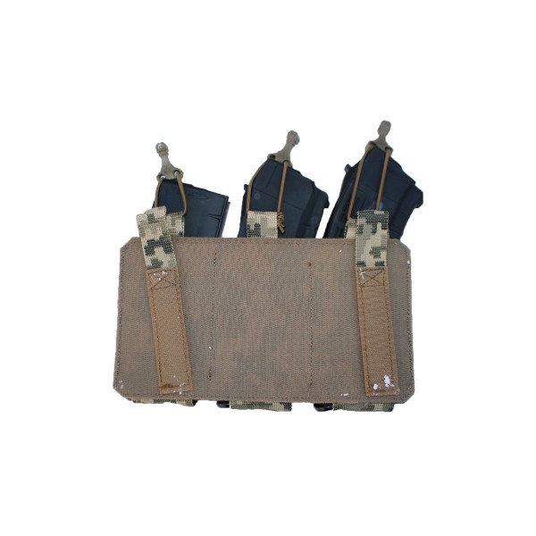 Тройной эластичный подсумок к плитоноске uaBronik ММ-14 - 3577438