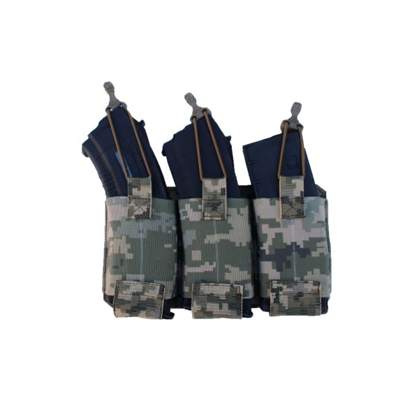 Тройной эластичный подсумок к плитоноске uaBronik ММ-14 - 3577438