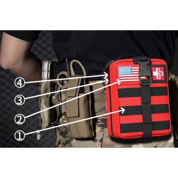 Медичний підсумок-аптечка Black Hawk Червона - 3577998 Медичний підсумок-аптечка Black Hawk Червона - 3577998