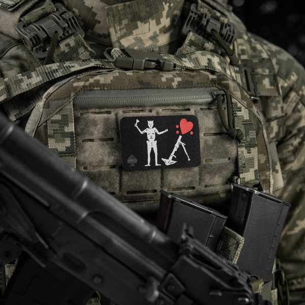 M-Tac нашивка прапор Чорна Борода 82-мм міномет Black - 3577997