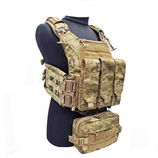 Сумка напашник GAR-WS1 быстросбросная Warrior Spirit Пиксель - 3577991