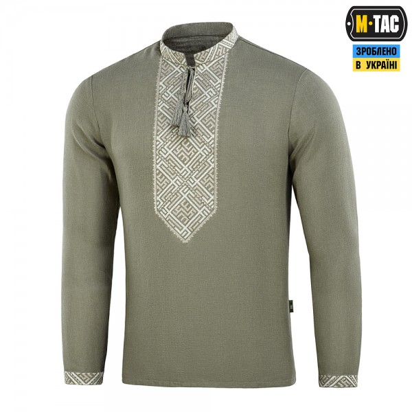 M-Tac вишиванка 100% льон тип 2олива - 80090001