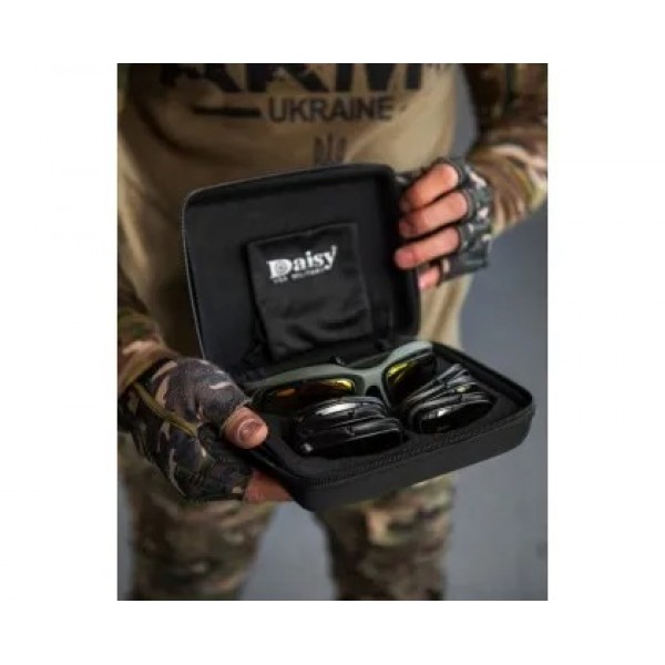 Очки тактические Daisy C5 USA Military (с поляризацией) Олива - 3577865 Очки тактические Daisy C5 USA Military (с поляризацией) Олива - 3577865