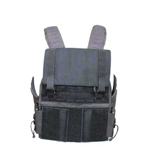 Плитоноска Plate Carrier Закрытого типа GEN 2.0 с камербандами (150х300) панель Molle uaBronik Черная 4 класс защиты - 3581163