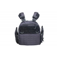 Плитоноска Plate Carrier Light Відкритого типу  панель Molle uaBronik Чорна