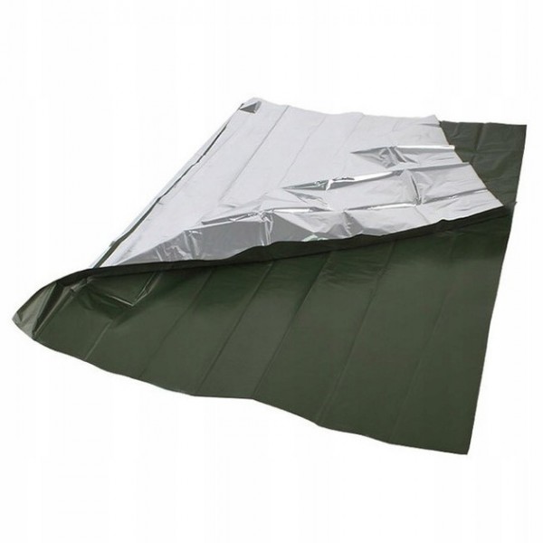 Термоодеяло спасательное большое олива 215х130 см Mil-Tec Германия - 3577841 Термоодеяло спасательное большое олива 215х130 см Mil-Tec Германия - 3577841