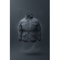 Куртка тактическая зимняя Горка Черная Pancer