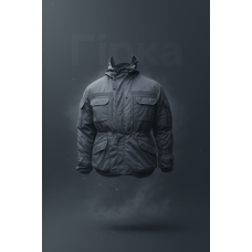 Куртка тактическая зимняя Горка Черная Pancer