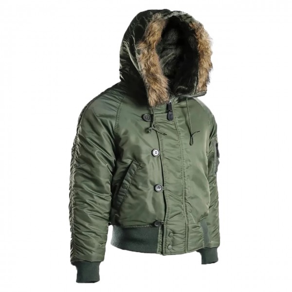 Куртка зимняя лётная N2B Аляска олива - 3064233