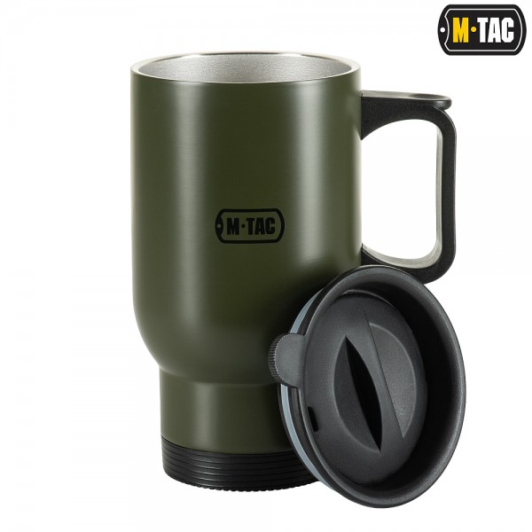 M-Tac термокружка 450 мл з кришкою олива - 3481371 M-Tac термокружка 450 мл з кришкою олива - 3481371