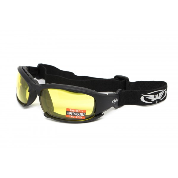 Окуляри захисні з ущільнювачем Global Vision Assault (yellow) Anti-Fog, жовті - 3586626 Окуляри захисні з ущільнювачем Global Vision Assault (yellow) Anti-Fog, жовті - 3586626