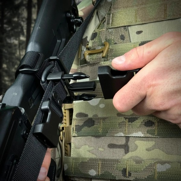 Ремінь збройовий триточковий RAGNAROK Hel sling Чорний - 3577700