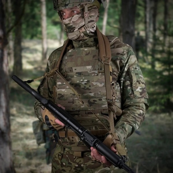 Ремень оружейный RAGNAROK трехточечный с широким наплечником KRAKEN carbine Койот - 3577694 Ремень оружейный RAGNAROK трехточечный с широким наплечником KRAKEN carbine Койот - 3577694