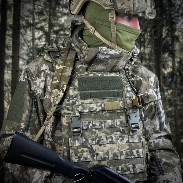 Ремень оружейный RAGNAROK трехточечный с широким наплечником KRAKEN carbine Пиксель - 3577692 Ремень оружейный RAGNAROK трехточечный с широким наплечником KRAKEN carbine Пиксель - 3577692